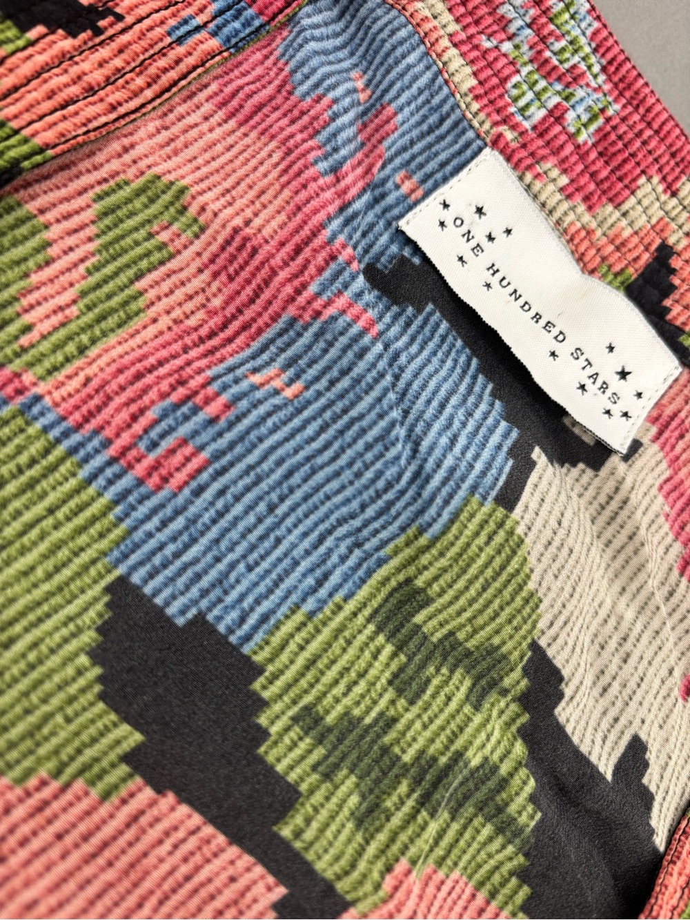 ONE HUNDRED STARS Woven Flower Crepe Kimono - Picture 4 of 12